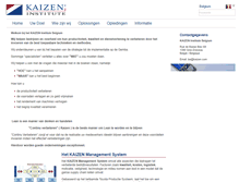 Tablet Screenshot of be.kaizen.com